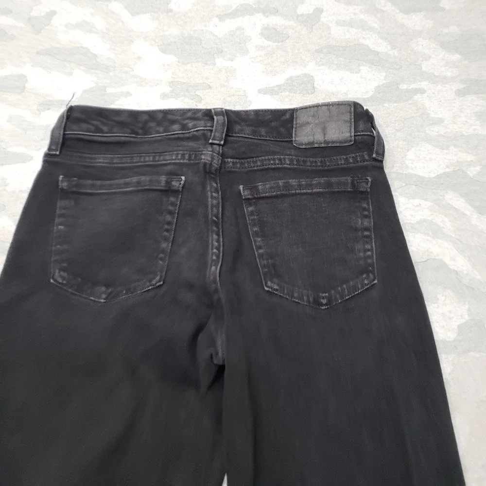 Aeropostale Jeans Womens 2 Long Black Bootcut Denim Dark Wash Stretch
